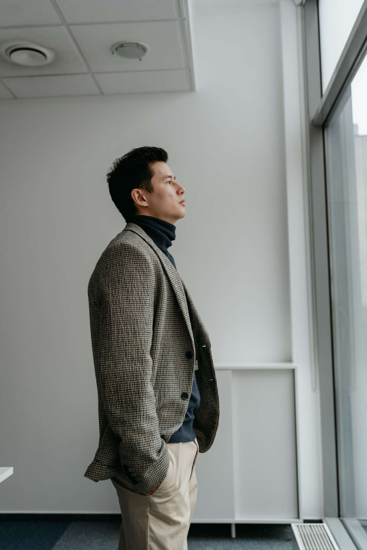 Checked Wool Blazer
